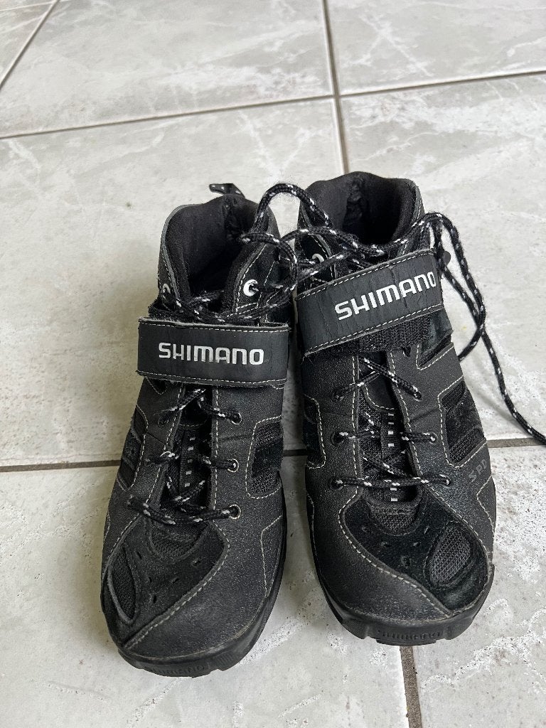 Gedragen paar Shimano fiets schoenen maat 41, Verzenden, Gebruikt