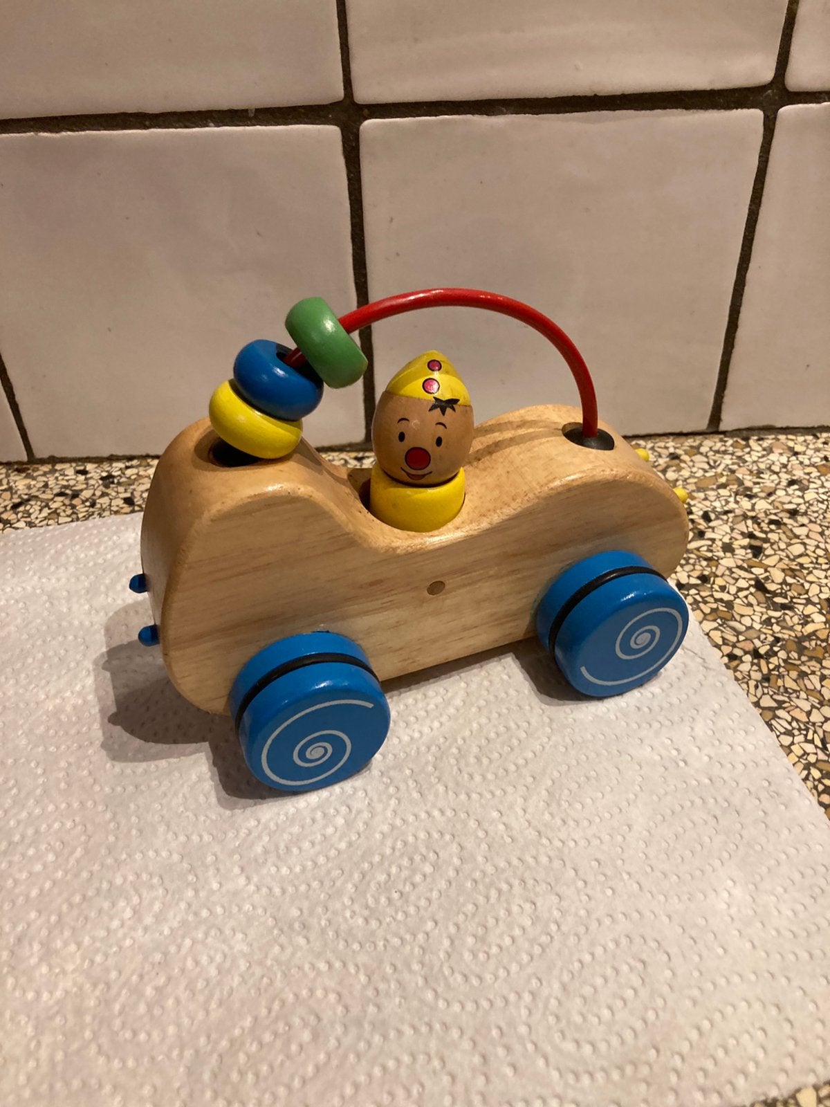 Houten speelgoed auto, Ophalen of Verzenden, Zo goed als nieuw