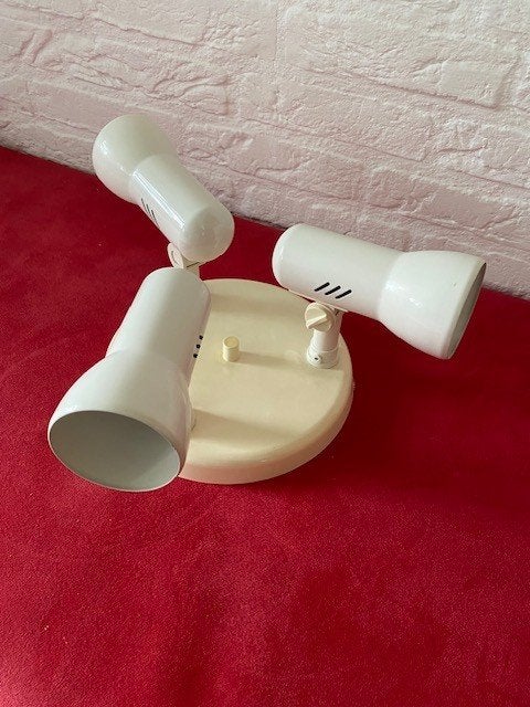 Plafondspot / 3x witte spot, Ophalen of Verzenden, Gebruikt, Metaal of Aluminium, Plafondspot of Wandspot