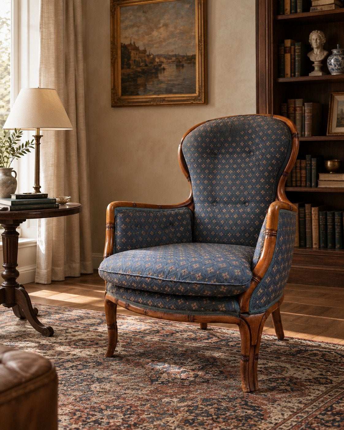 Vintage Giorgetti Wingback Fauteuil | Italiaans Design | '70, Ophalen