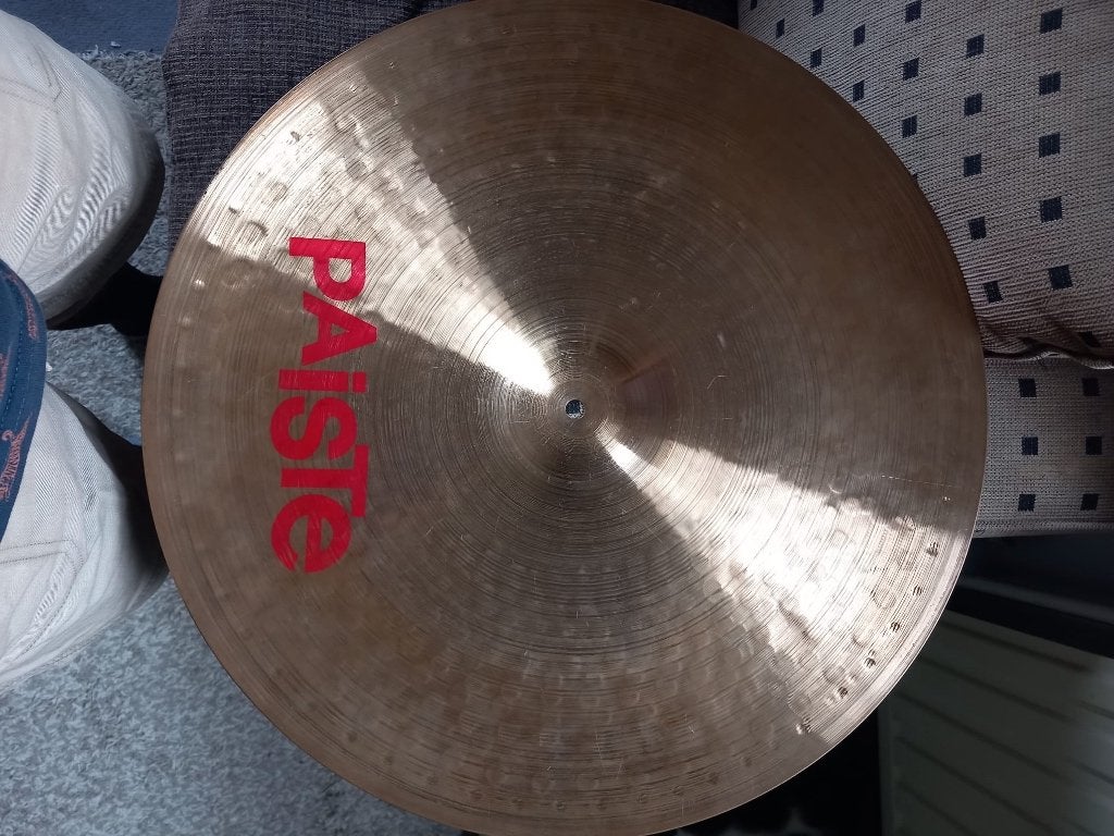 Paiste 2002 Heavy Ride 20”  uit 1982 (vroege red label), Ophalen, Zo goed als nieuw, Overige merken