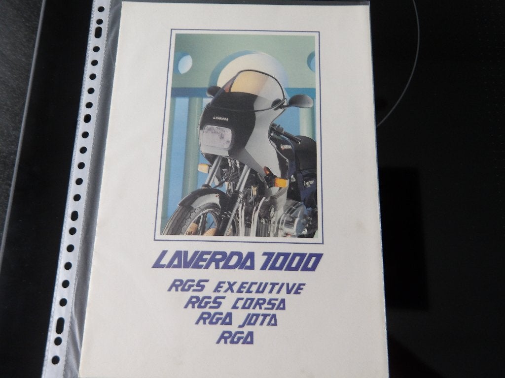 Laverda 1000 Motorfiets Folder - RGS Executive, Corsa, RGA, Ophalen of Verzenden, Overige merken