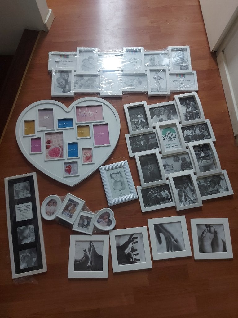 10 x witte fotolijsten, Ophalen, Nieuw, Hangend, Wissellijst