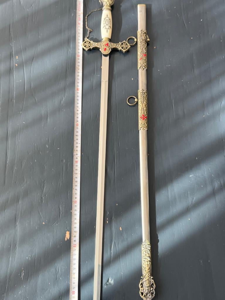 Vrijmetselaars sabel, Verzamelen, Ophalen of Verzenden, Landmacht, Duitsland, Zwaard of Sabel