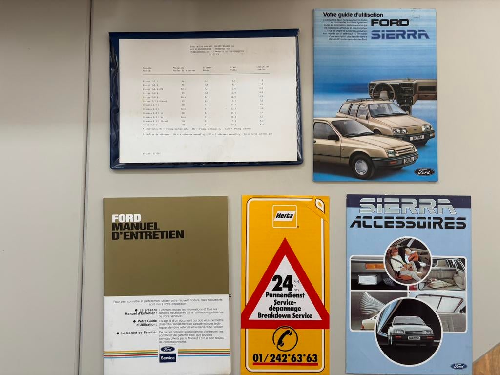 Handleiding/instructieboekjes Ford Sierra, Ophalen of Verzenden
