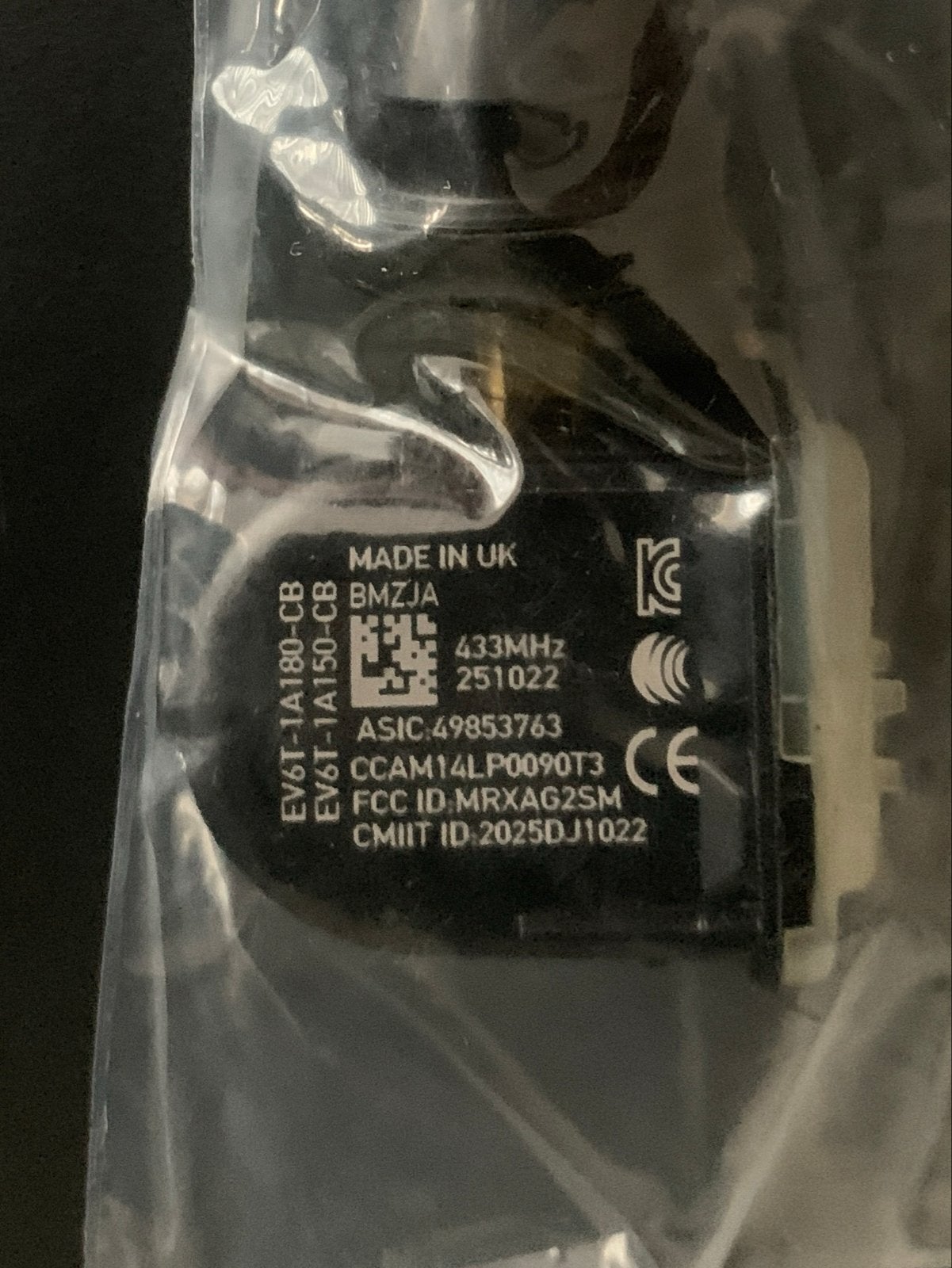 Originele TPMS Bandenspanningssensor 433MHz EV6T-1A180-CB, Ophalen of Verzenden, Gebruikt