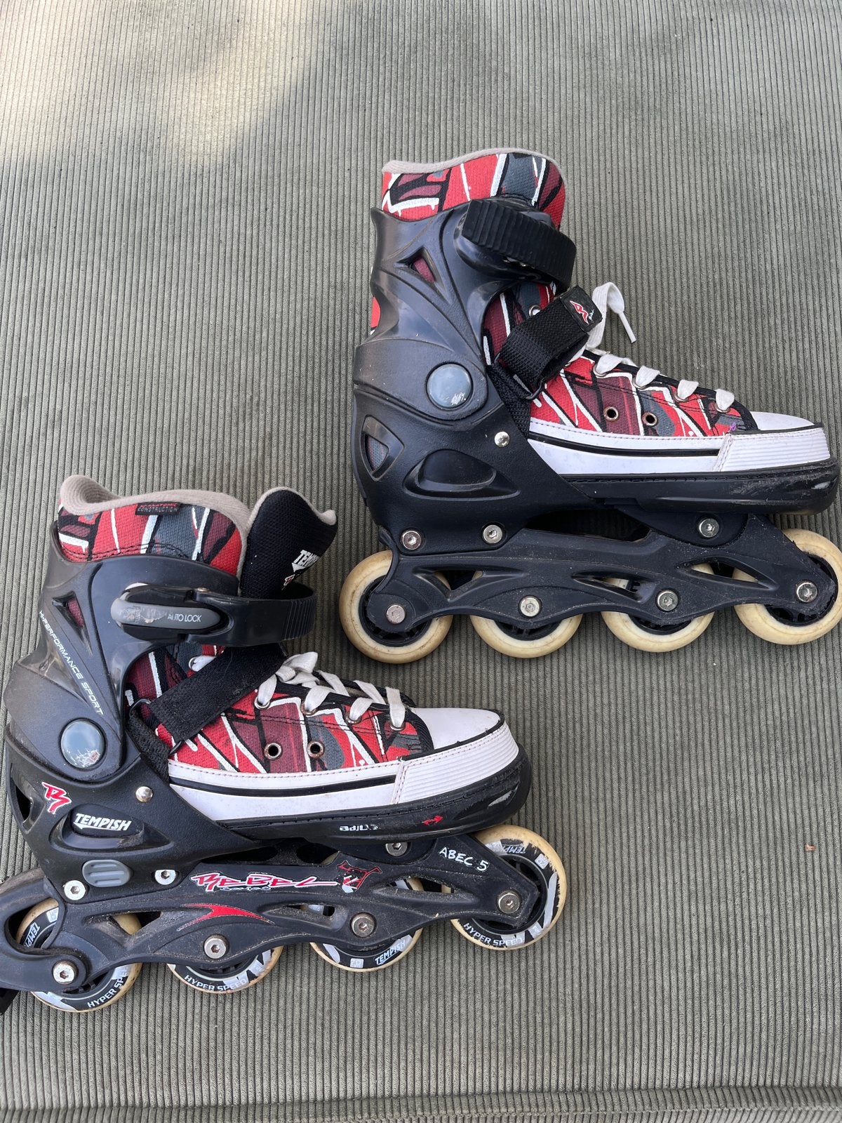 Verstelbare Tempish Rebel PP Black Inline Skates (37-40), Kinderen, Inline skates 4 wielen, Ophalen, Overige merken