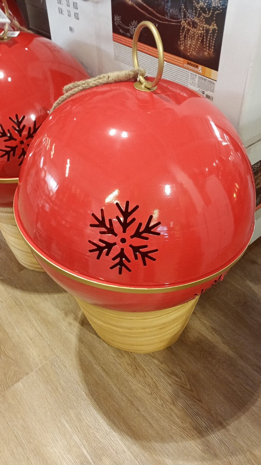 grote rode reuze kerstbal voor buiten., Diversen, Ophalen, Zo goed als nieuw