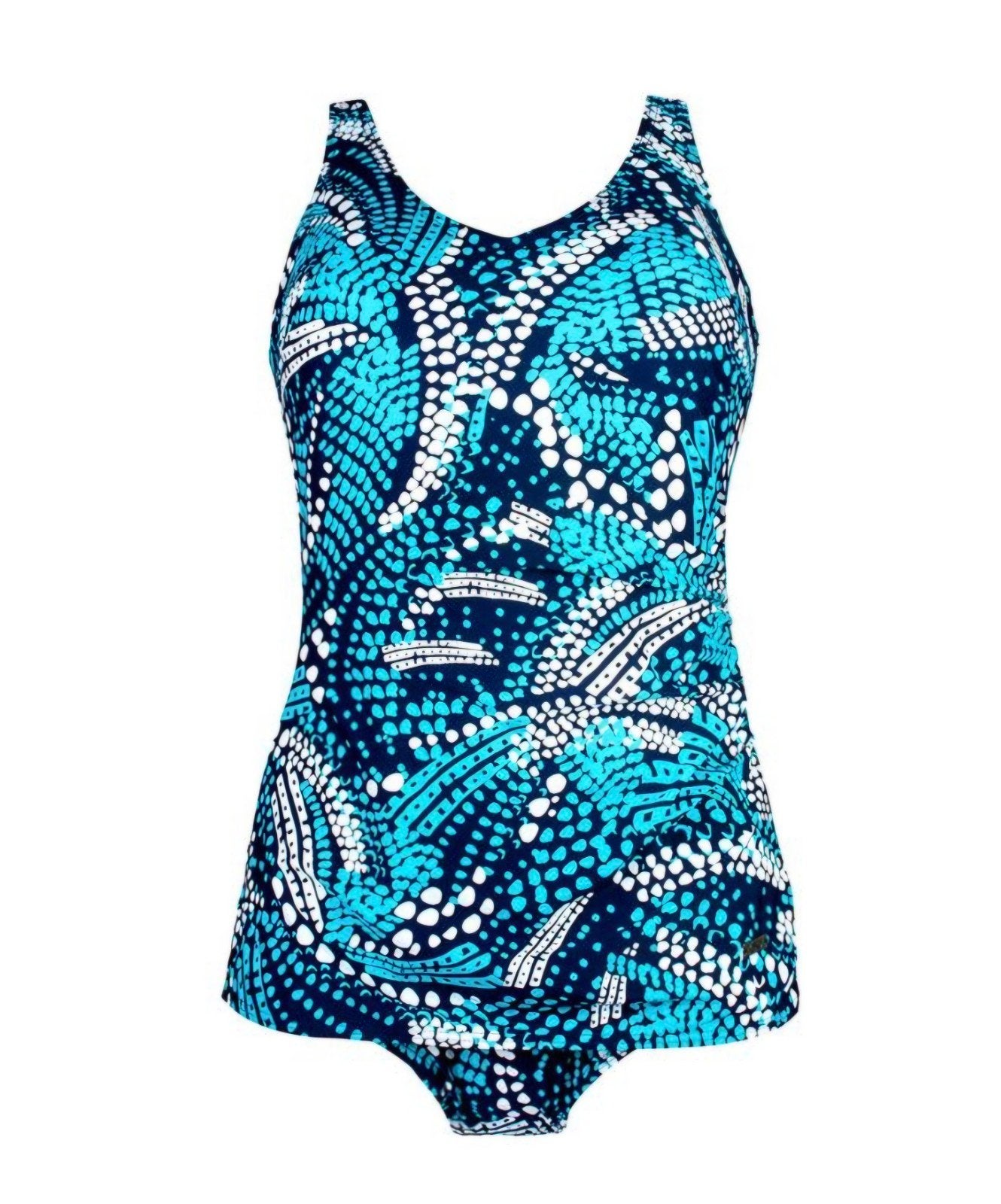NIEUW Naturana Badpak met V-hals en Mesh Voering, Naturana, Blauw, Badpak, Ophalen of Verzenden