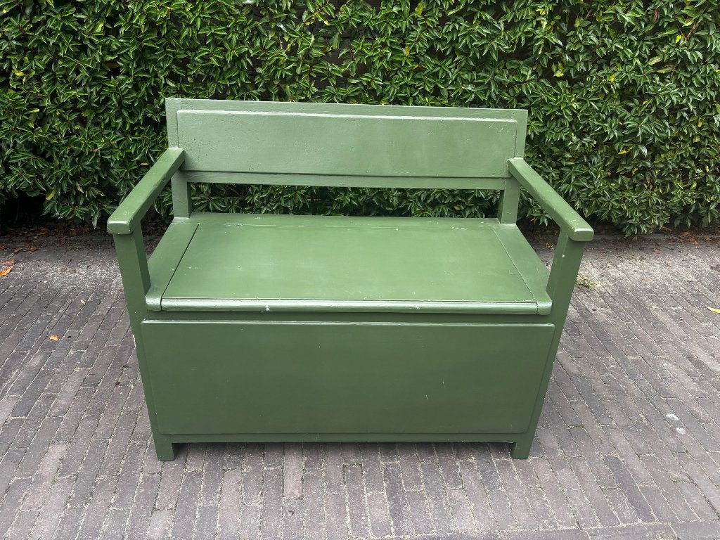 Vintage klepbankje/ kinderbankje, Antiek en Kunst, Ophalen