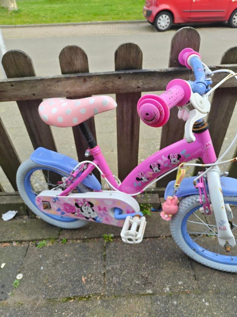 Minnie Mouse kinderfiets, Ophalen