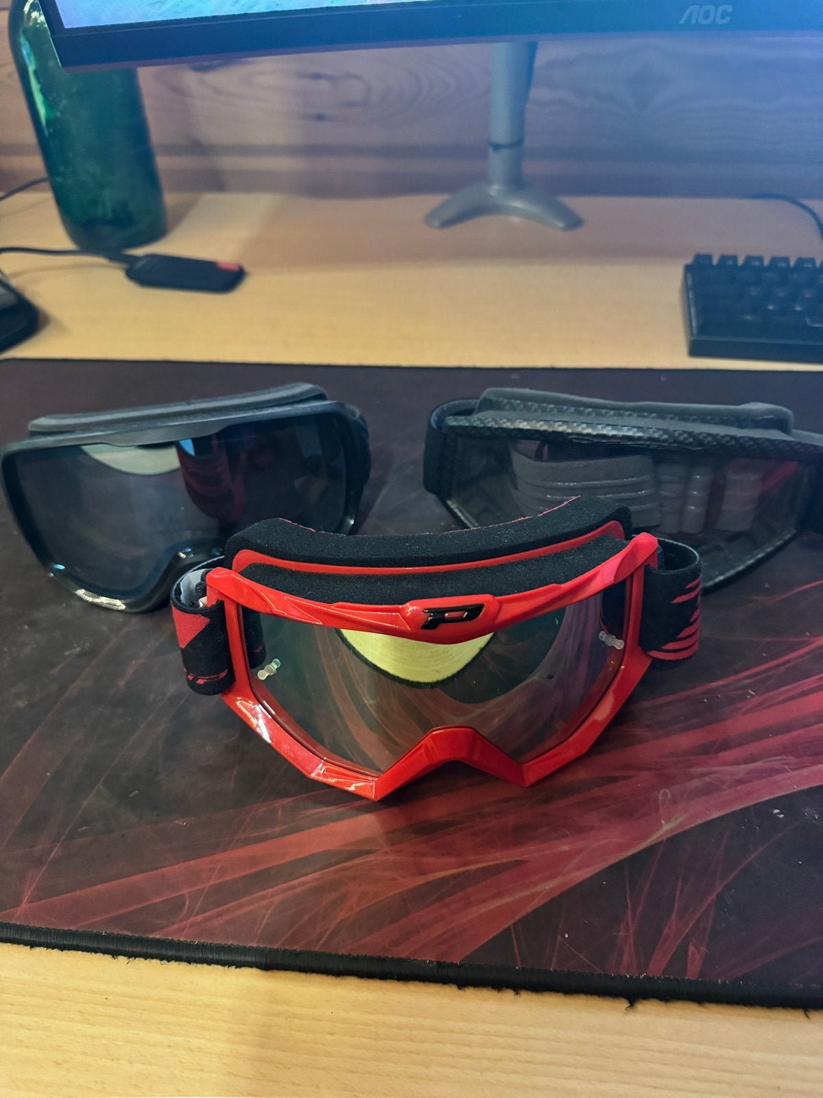 Partij cross/MTB brillen: Oakley, Progrip, Wedze, Ophalen of Verzenden, Gebruikt, Overige maten, Heer of Dame
