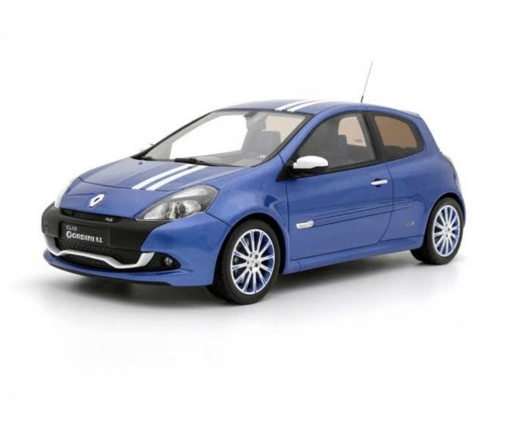 RENAULT CLIO 3 RS GORDINI BLAUW 2012 schaal 1/18 OTTO OT972, Verzenden, Nieuw, Auto, OttOMobile