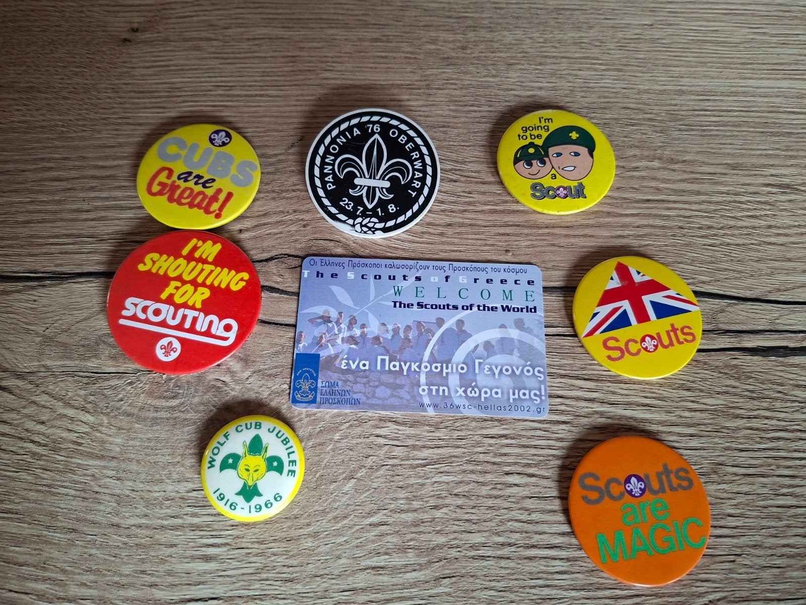 Diverse Scouting Buttons en Oude Telefoonkaart, Verzamelen, Ophalen of Verzenden