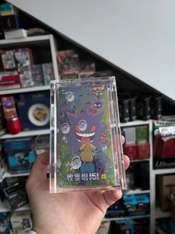 Acryl Magnetic Case Japanse  Pokémon Boosterbox (Small), Ophalen of Verzenden, Zo goed als nieuw, Boosterbox