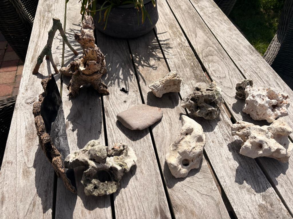 Diverse aquarium ornamenten, Ophalen of Verzenden, Gebruikt