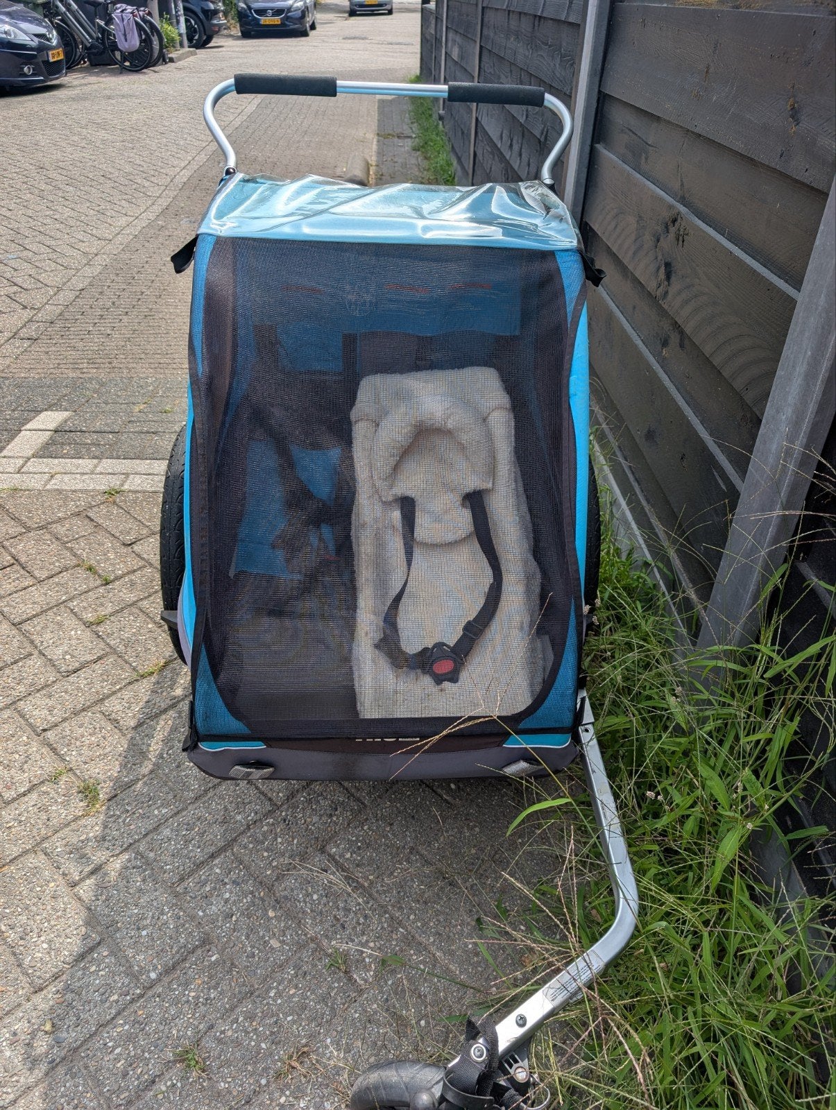 Thule Coaster XT Kinderkar/Fietskar - gebruikt, Ophalen, Kinderkar, 40 tot 60 kg, Opvouwbaar
