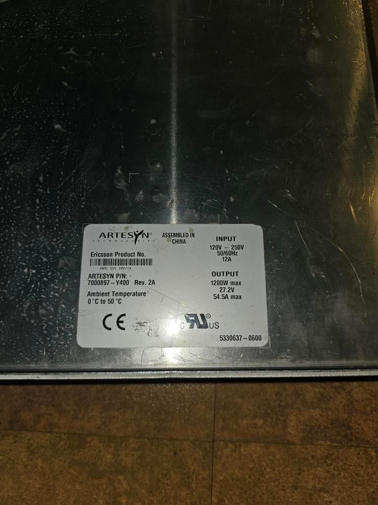 Voeding 27,3V 1200W artesyn telecom 54A max, Ophalen of Verzenden, Nieuw