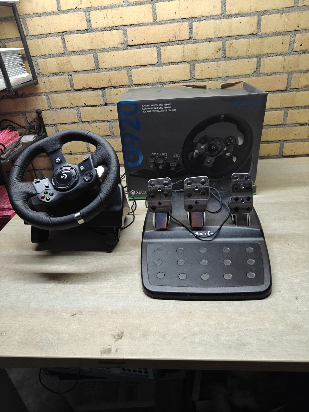 xbox,logitech G920 stuur en pedalen, Ophalen of Verzenden, Zo goed als nieuw