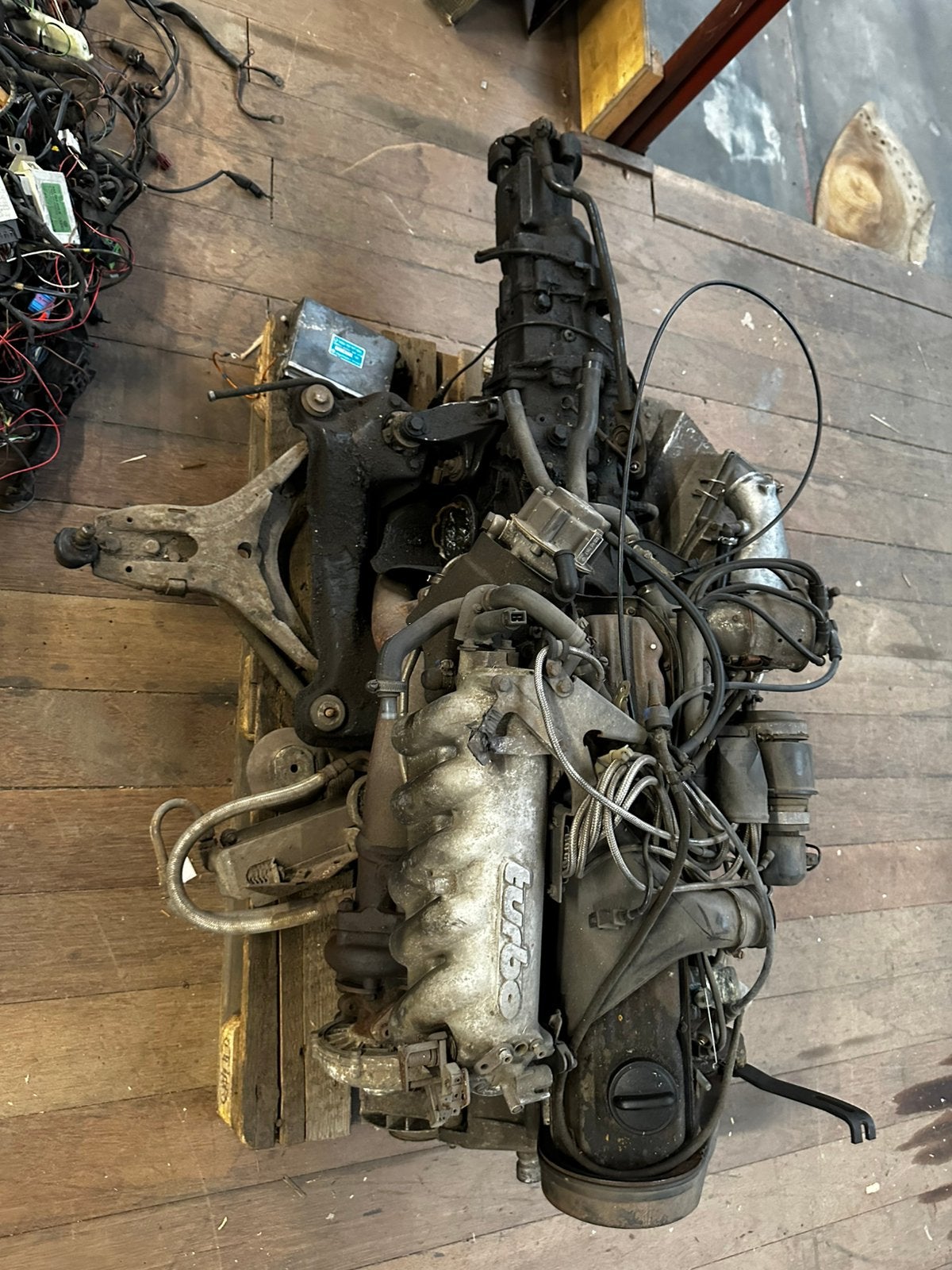 Audi Urquattro WR GV Motorblok 10v Turbo met bak, Ophalen, Gebruikt, Audi