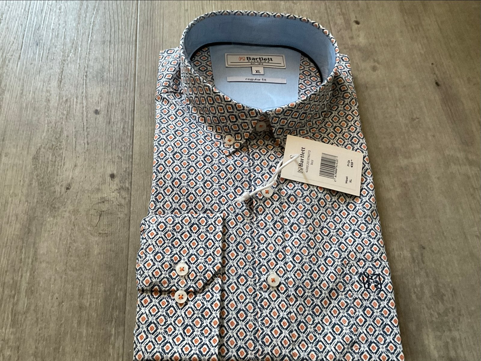 Bartlett Heren overhemd - Nieuw met kaartjes - Maat XL, Kleding | Heren, Overhemden, Ophalen of Verzenden, Nieuw, Meerkleurig