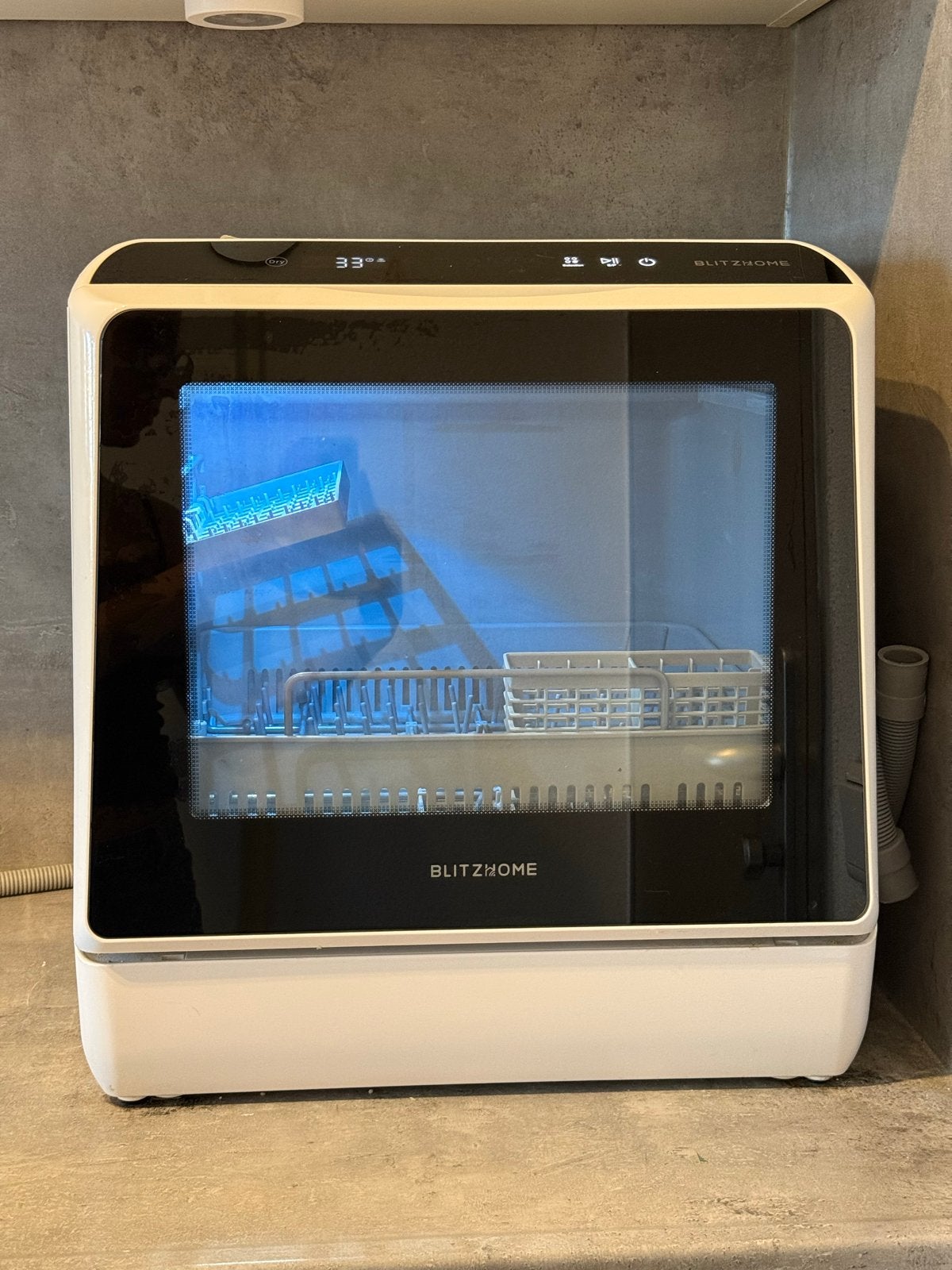 BLITZHOME Mini Vaatwasser - Compact en Draagbaar, Witgoed en Apparatuur, Vaatwasmachines, Zo goed als nieuw, Vrijstaand, Minder dan 85 cm