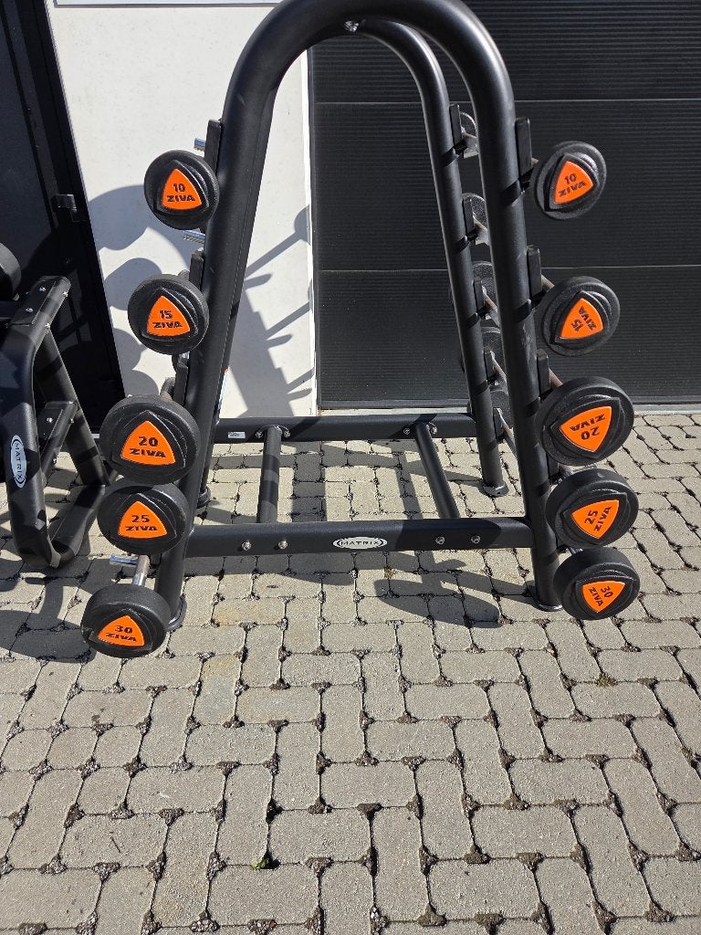 Ziva Barbell Set (Straight & Curl) 10-30kg + Matrix Rack