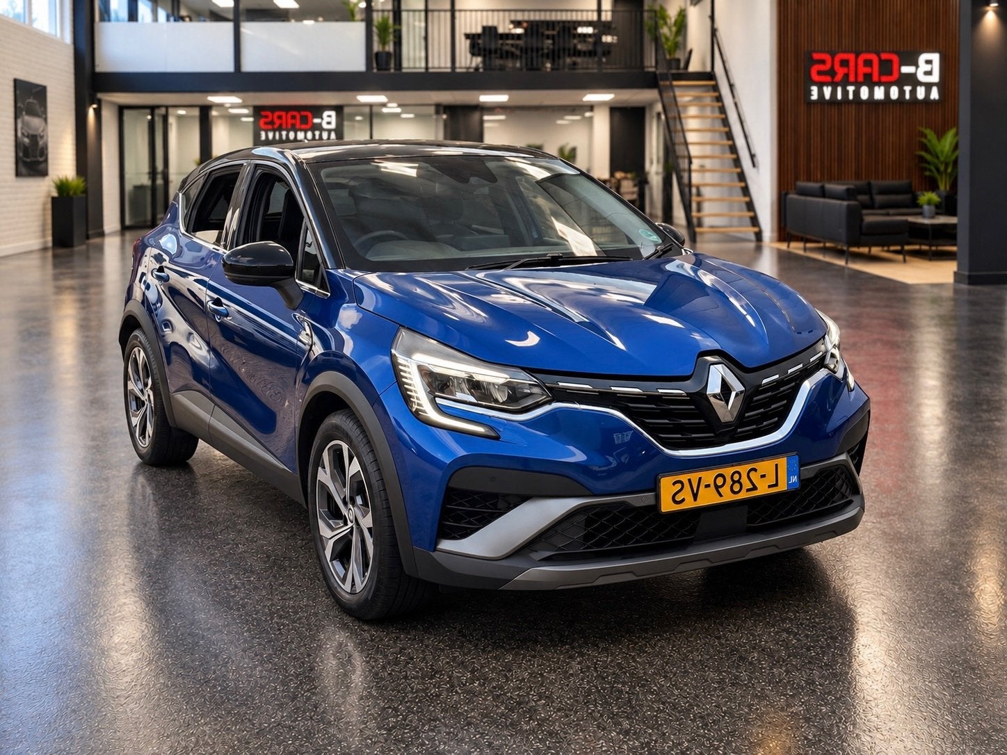 Renault Captur 1.6 E-Tech Hybrid 145 R.S. Line, Auto's, 94 pk, Gebruikt, 715 kg, Blauw