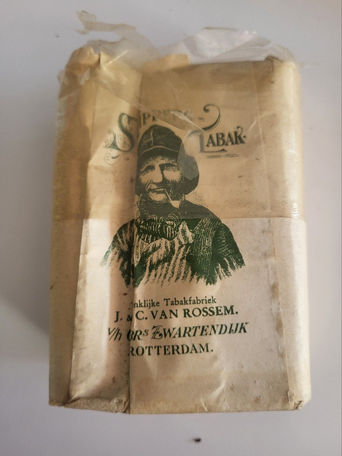 Te koop pakje vintage tabak, Ophalen of Verzenden, Gebruikt, Tabaksdoos of Verpakking