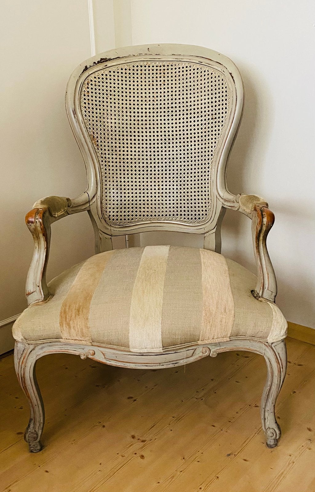 Vintage/ brocante barok stoel / Fauteuil, Ophalen