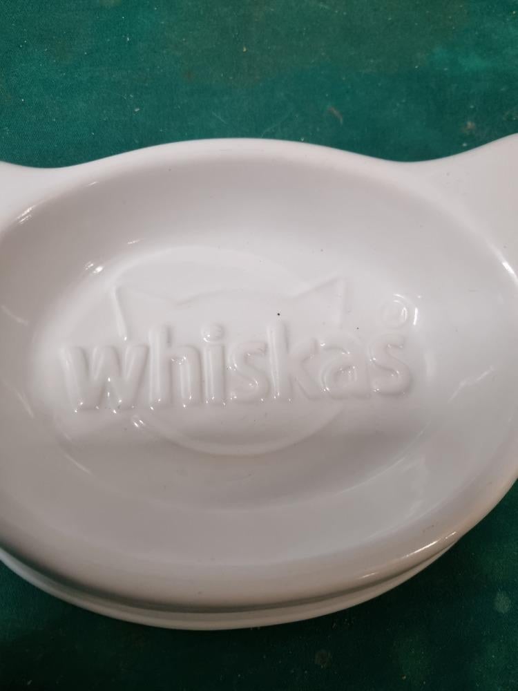 whiskas voerbak aardewerk wit, Ophalen of Verzenden, 'T Olde Gre-j, Info@toldegrej.nl, Endepoelstraat 20f Didam