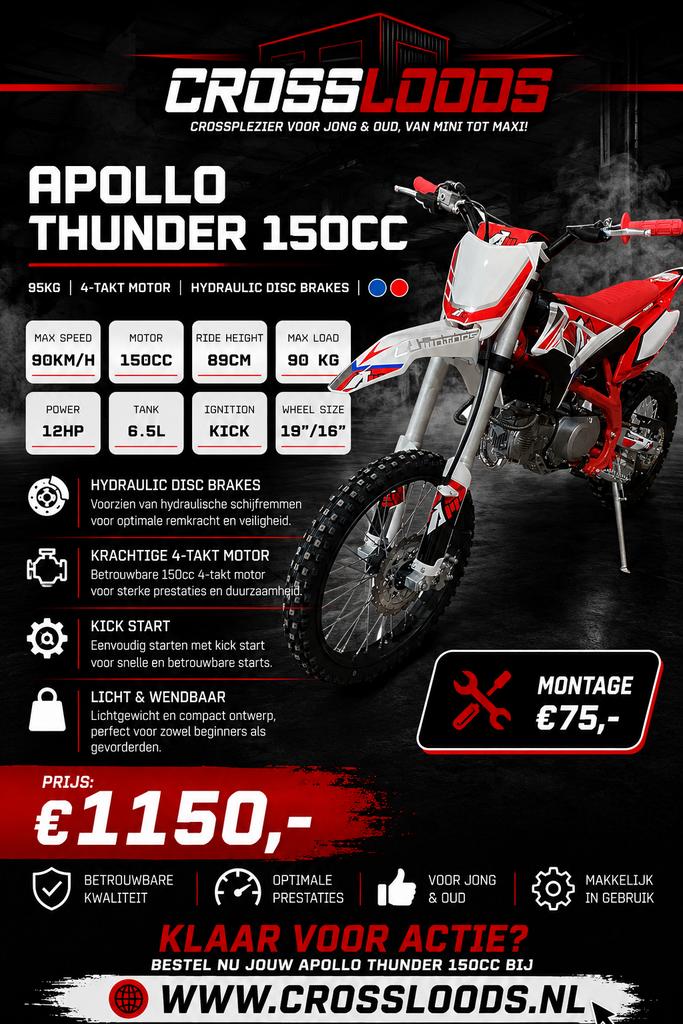 APOLLO THUNDER 150CC CROSSMOTER