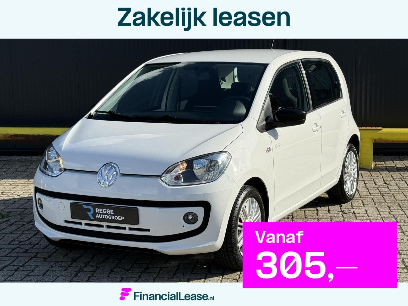 Volkswagen Up! 1.0 high up! CUP BlueMotion, Voorwielaandrijving, Gebruikt, Up!, Wit