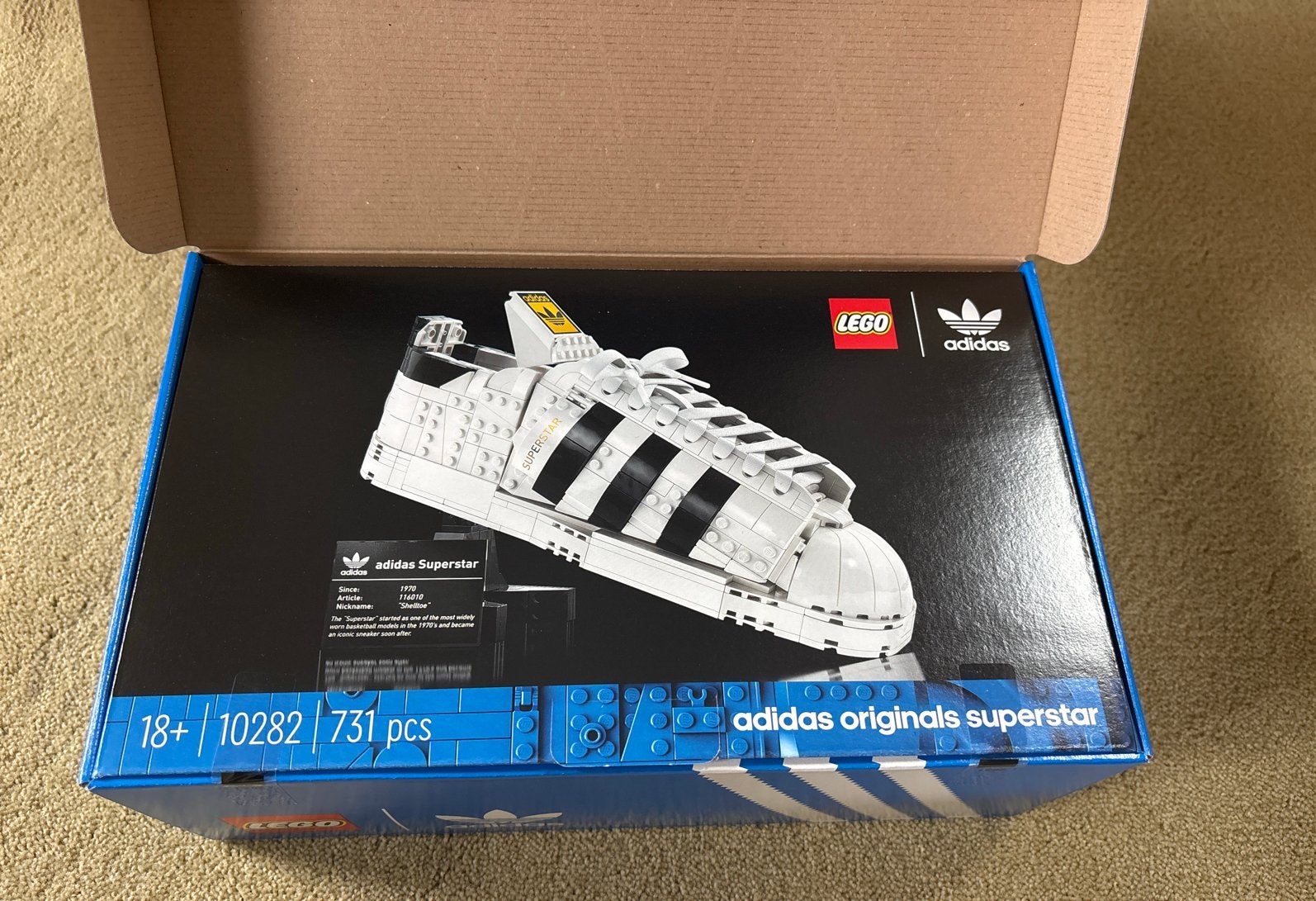 LEGO Adidas Originals Superstar 10282 - Nieuw in doos, Lego, Nieuw, Ophalen of Verzenden, Ideas