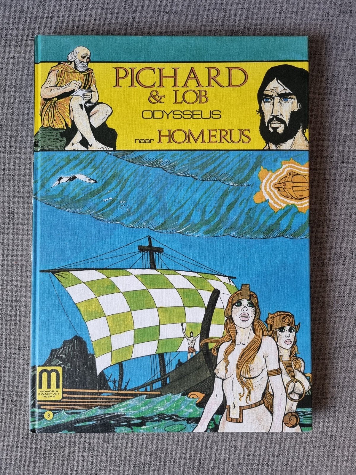 Mondria zwart wit reeks Odysseus naar Homerus deel 9, Boeken, Gelezen, Eén stripboek, Pichard & Lob, Ophalen of Verzenden