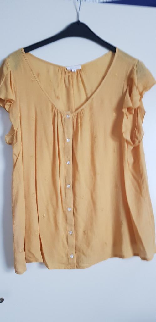 Mosterd geel blousje, Ophalen of Verzenden, Zo goed als nieuw, Maat 46/48 (XL) of groter, Geel