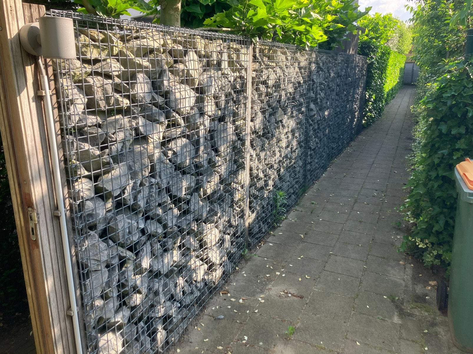 5 steenkorven 180 x 180 x 15 cm met Ardenner breuksteen, Ophalen, IJzer, 6 meter of meer, 1 tot 2 meter