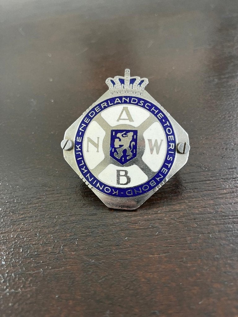 ANWB oldtimer Grill embleem Schildje Badge, Ophalen of Verzenden