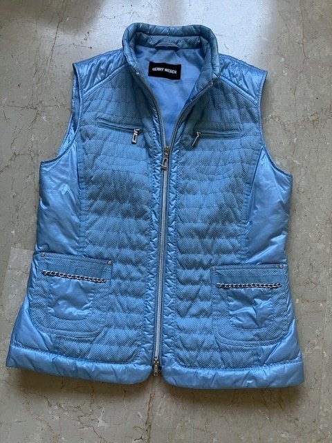 Gerry Weber  dames bodywarmer, Maat 38/40 (M), Blauw, Ophalen of Verzenden, Gedragen