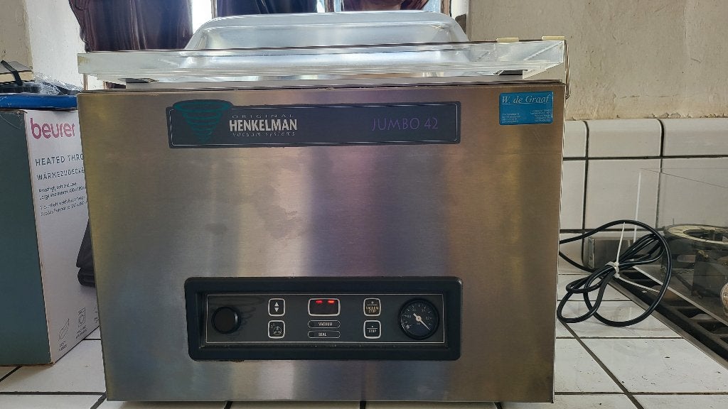 Henkelman Jumbo 42 vacumeermachine, Ophalen, Zilver, Overige materialen, Overige merken
