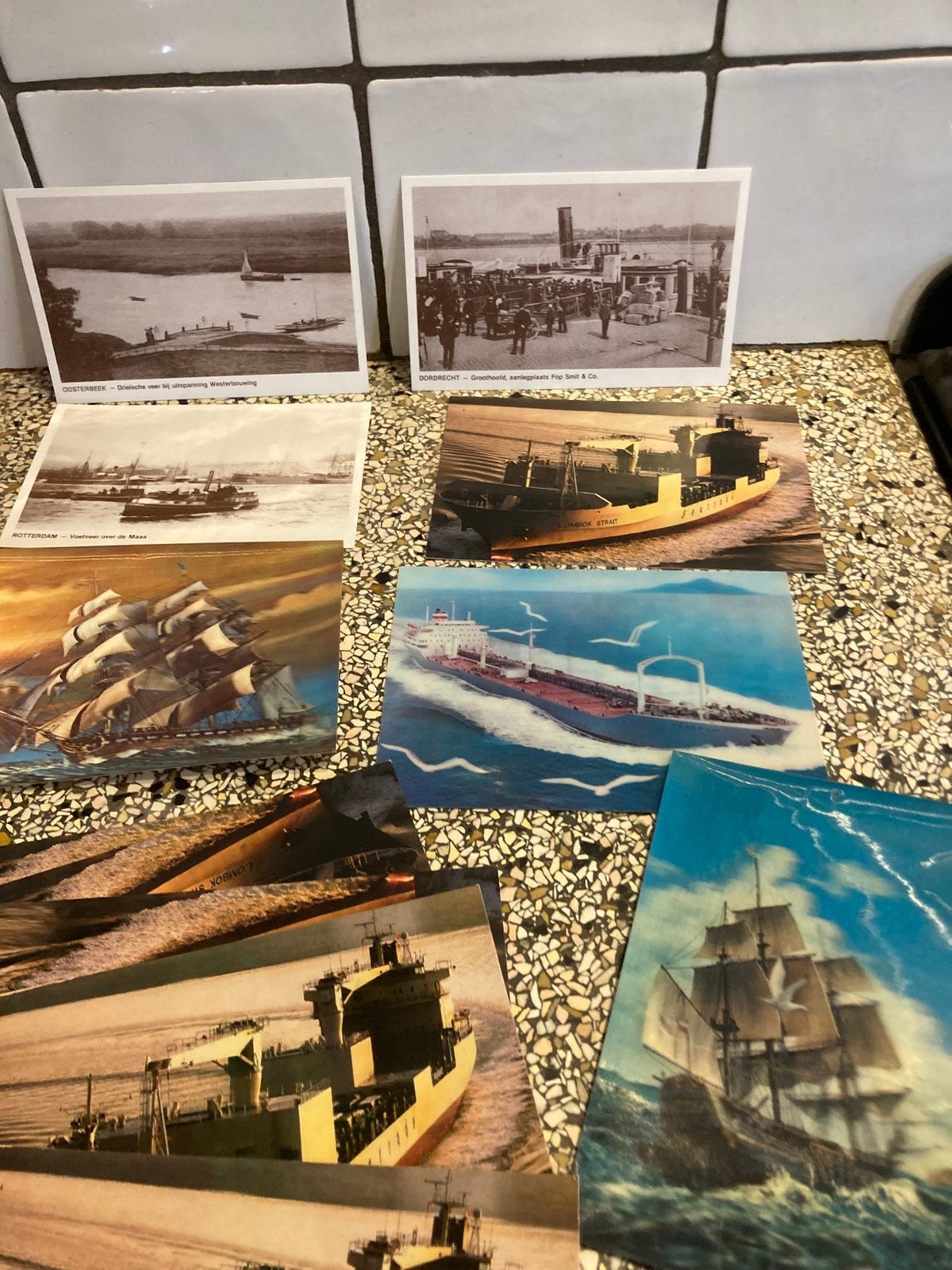 Set kaarten boot, Ophalen of Verzenden, Zo goed als nieuw, Kaart, Foto of Prent