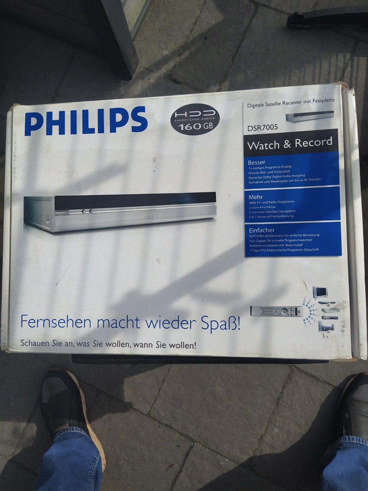 Philips DSR7005 Digitale Satellietontvanger 160GB HDD, Ophalen of Verzenden, Zo goed als nieuw, Harddiskrecorder