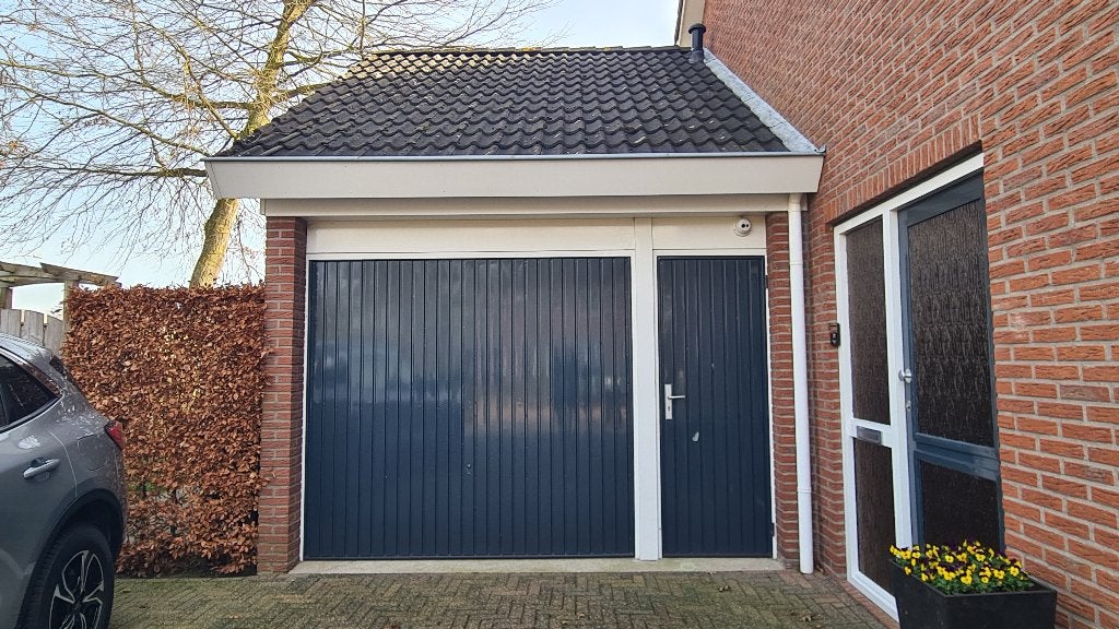 Garage en loopdeur., Ophalen, Gebruikt, 120 cm of meer, Garagedeur