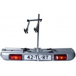 Butterfly Fietsdrager gebruikt / Bicycle carrier used, Auto diversen, Fietsendragers, Gebruikt, Trekhaakdrager, 2 fietsen, Brede banden