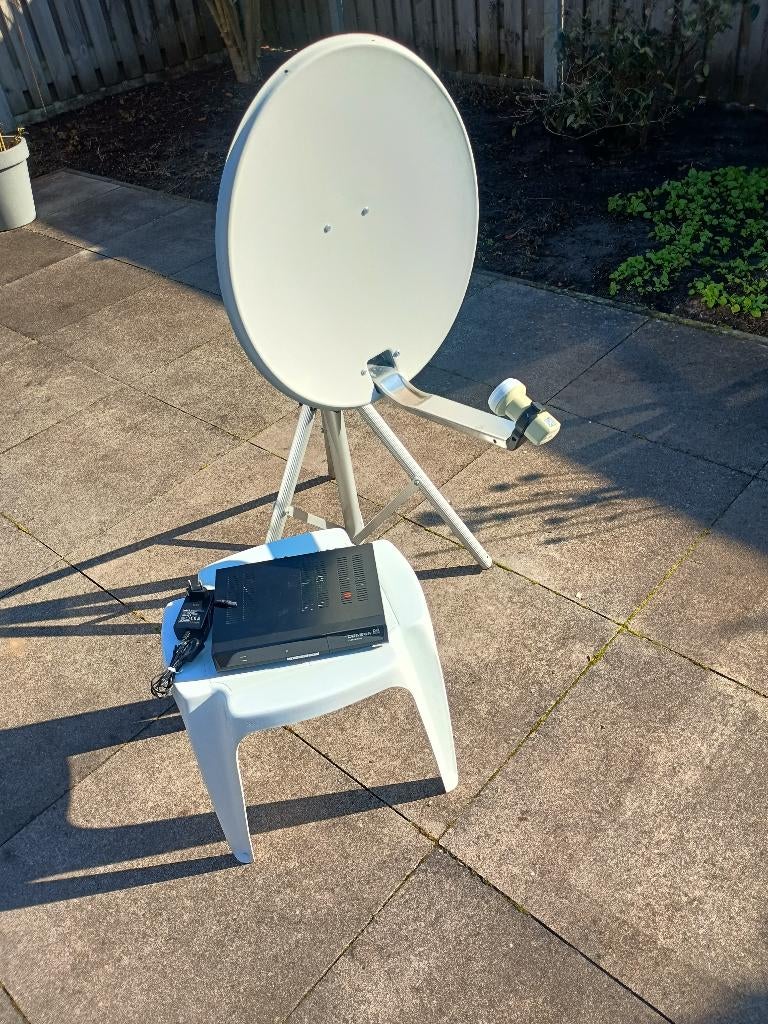 satellietontvanger met schotel, Ophalen, Gebruikt, (Schotel)antenne, Overige merken