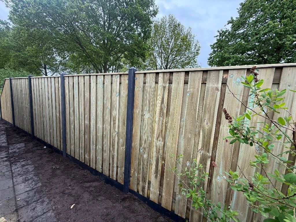 Hout en beton schuttingen, gratis offerte!, Tuin en Terras, Schuttingen, Ophalen, 1 tot 2 meter, Minder dan 3 meter, Nieuw