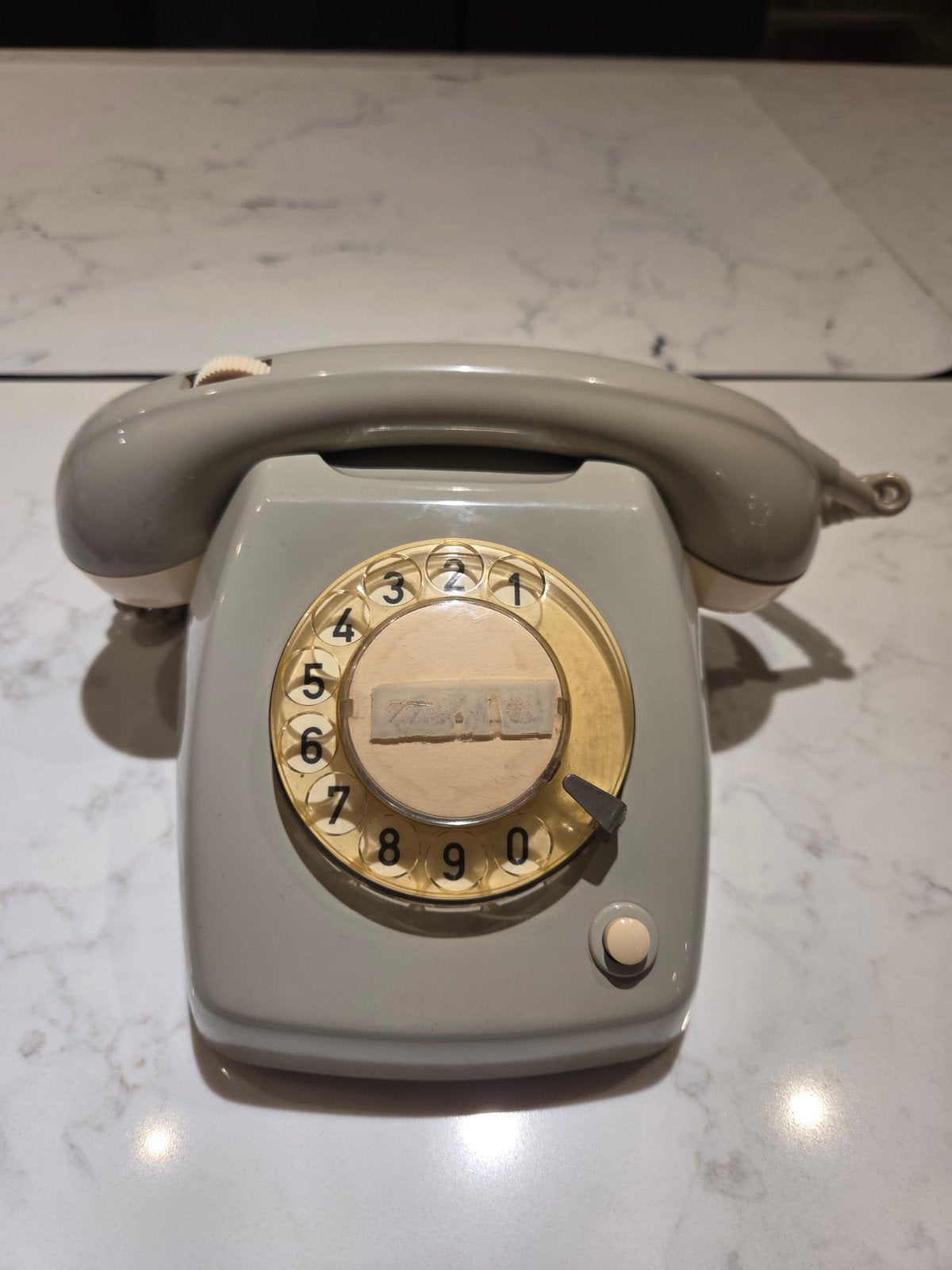 Vintage Bakelieten PTT Draaischijf Telefoon T65, Ophalen of Verzenden, Gebruikt