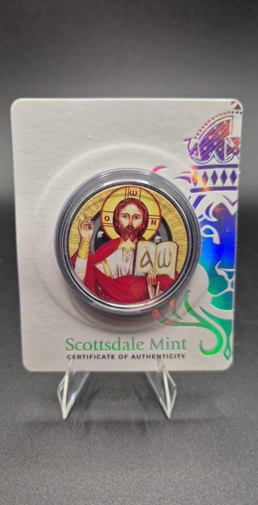 1 oz zilver Jesus the teacher 2023 gekleurd, Ophalen of Verzenden, Zilver