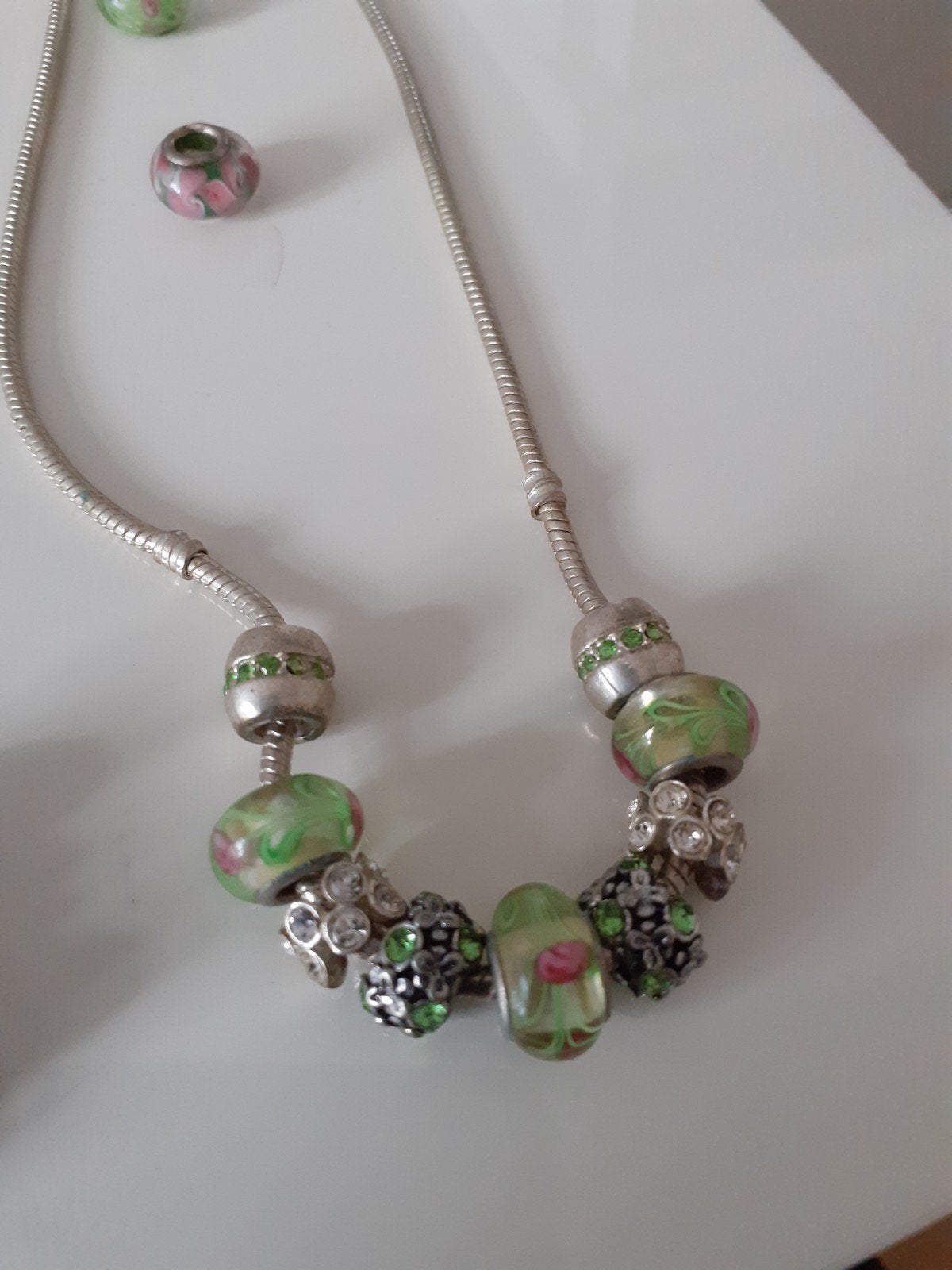 2 kettingen van soort pandora, Sieraden, Tassen en Uiterlijk, Kettingen, Ophalen of Verzenden, Zo goed als nieuw, Zilver, Zilver