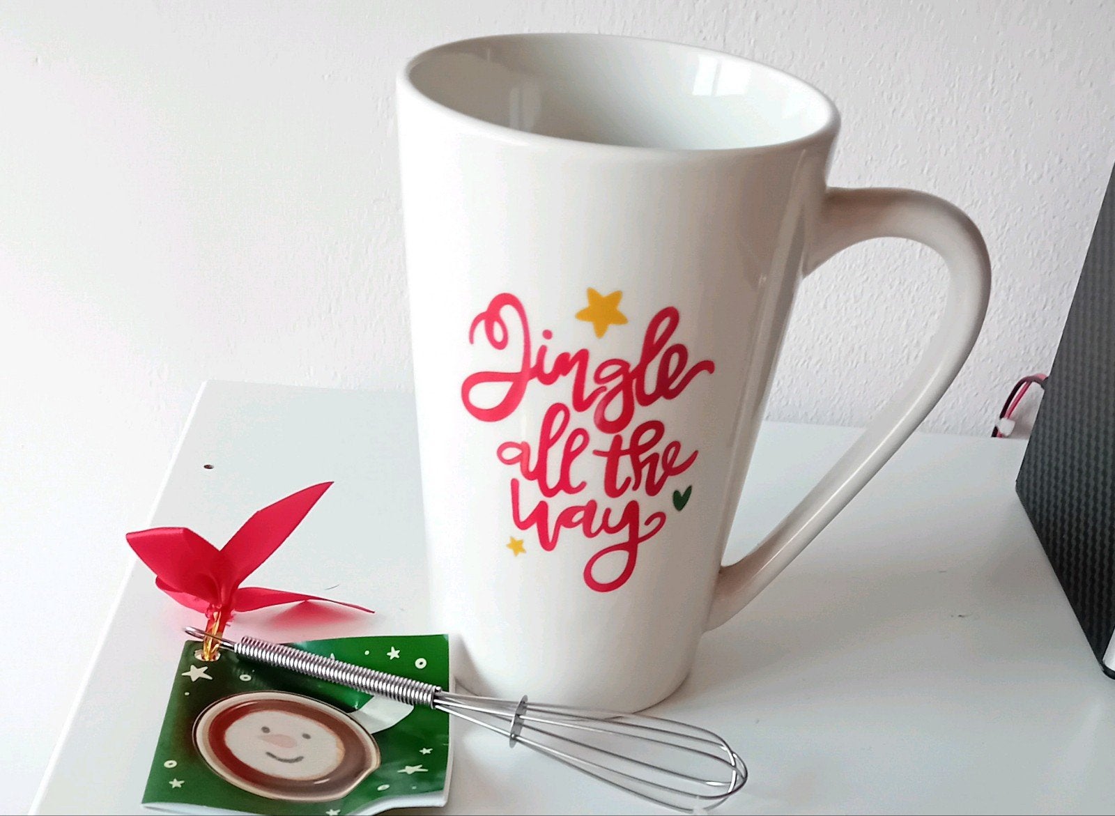 Nieuw Becky's Jingle all the way beker en garde, Kerst beker, Diversen, Ophalen of Verzenden, Nieuw